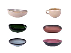TERRA-COTTA, SPLASH, DUAL TONE tableware Ariane